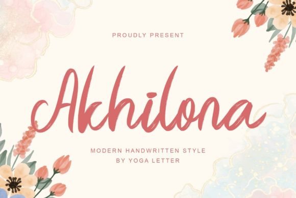 Akhilona: A Handwritten Font That Elevates Digital Branding