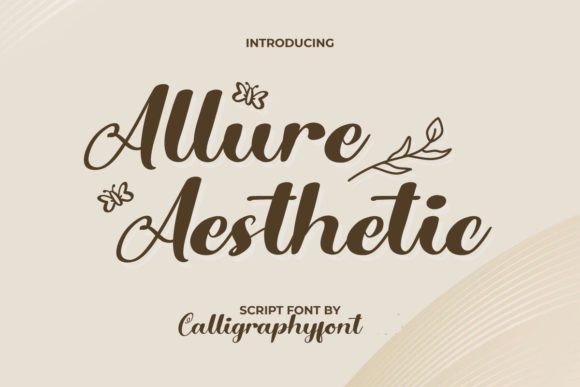 Allure Aesthetic: A Playful Script Font That Elevates Digital Branding