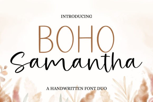 Boho Samantha Font: Chic Script for Handmade Labels & Printables