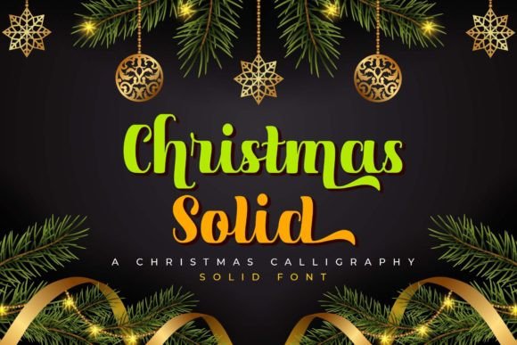 Christmas Solid: A Festive Display Font for Holiday Branding