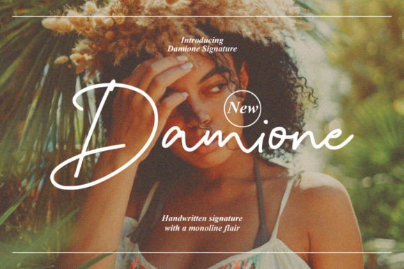 Damione: A Script Amp Font That Elevates Digital Branding