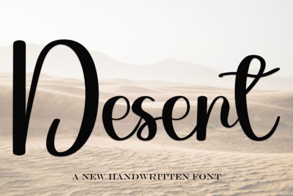Desert Font: A Handwritten Script That Elevates Campaign Visuals