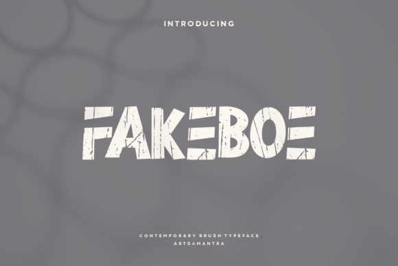 Fakeboe: A Playful Yet Polished Display Font for Brand Identity