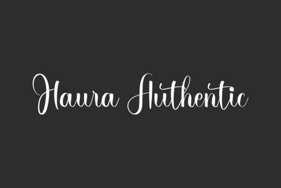Haura Authentic: A Script Font That Makes Your Message Flow