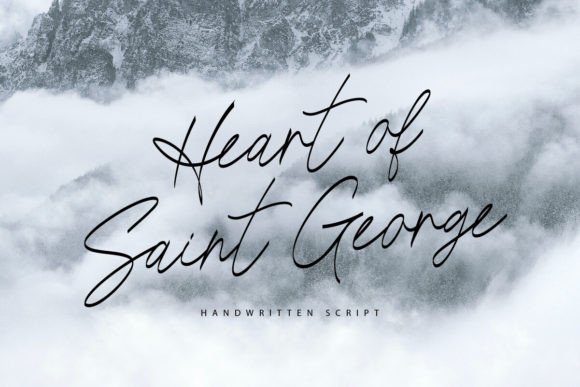 Heart of Saint George: A Refined Handwritten Font for Digital Branding