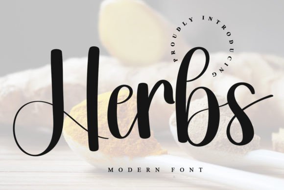 Herbs: A Refined Script Font for Elegant Brand Identity