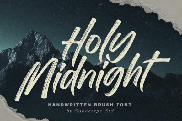 Holy Midnight: A Handwritten Font That Breathes Life Into Editorial Design