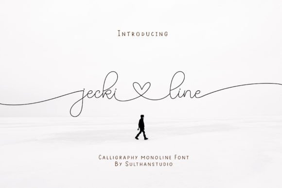 Jecki Line: A Handwritten Script Font That Feels Like a Thoughtful Campaign Choice