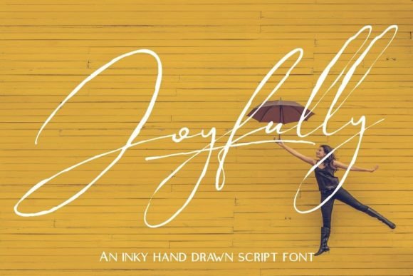 Joyfully: A Hand-Drawn Script Font for Digital Brand Warmth