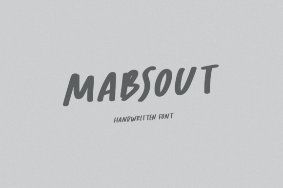 Mabsout: A Handwritten Font That Makes Your Headlines Unmissable