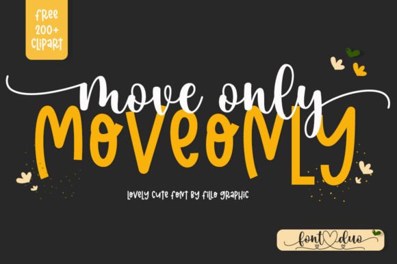 Move Only: A Luxurious Display Font for Digital Branding