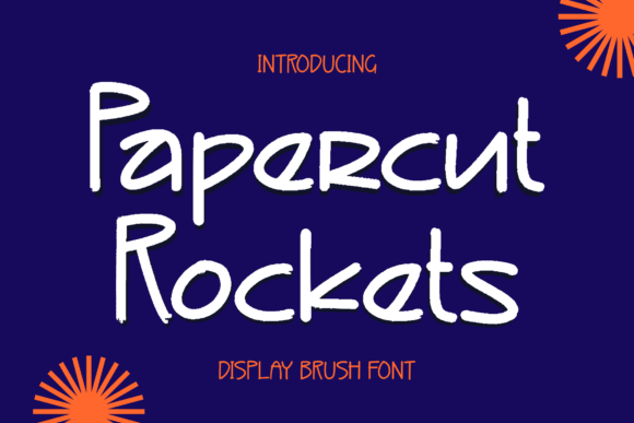 Papercut Rockets: A Display Font That Launches Your Message