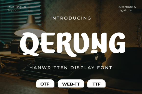 Qerung Font: The Handwritten Touch That Polishes Your Brand
