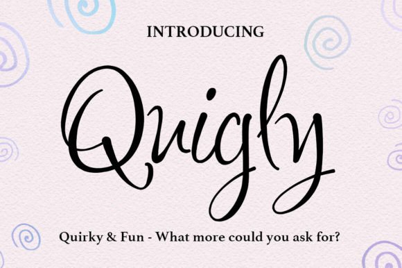 Quigley Font: A Playful, Polished Script for Small Business Branding