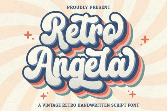 Retro Angela: A Vintage Script Font That Feels Like Home
