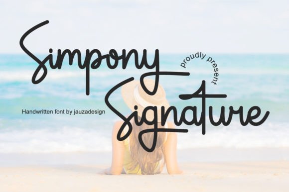Simpony Signature: A Refined Script Font for Small Business Branding