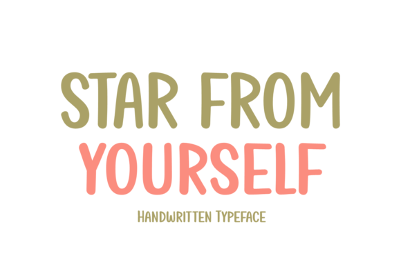 Star from Yourself: A Friendly Handwritten Font for Digital Brands