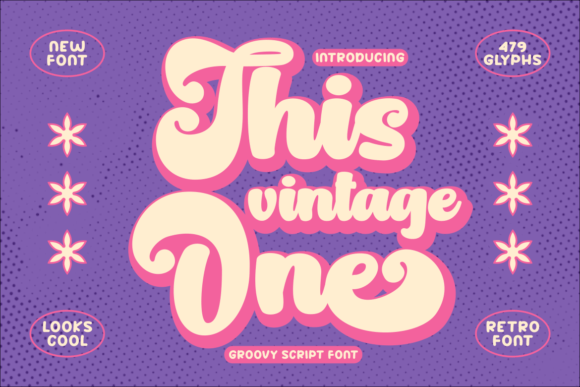 This Vintage One: A Retro Script Font with Editorial Warmth