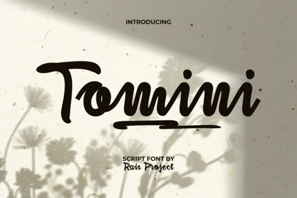 Tomini: A Bold Script Font That Cuts Through the Scroll