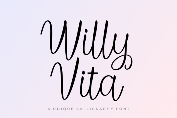 Willy Vita: A Refined Script Font for Digital Branding